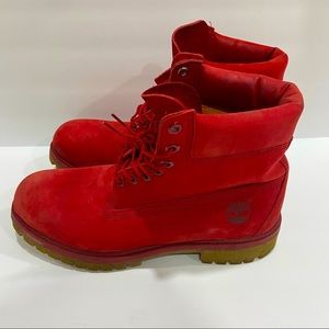 Timberland 6" Premium Boot Red men sneakers size 38 (5)